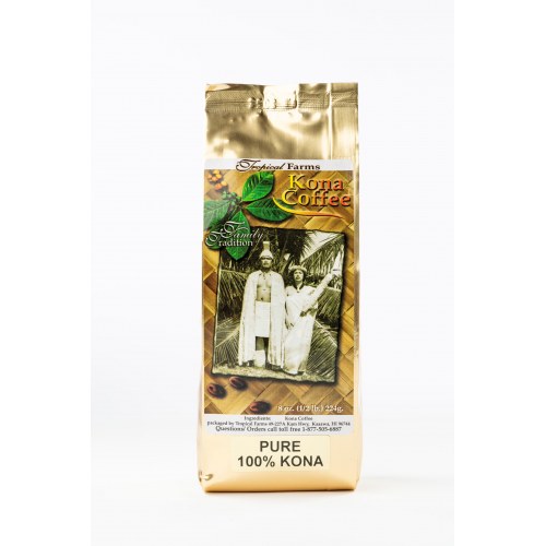 100% Ground Kona Coffee 8 oz